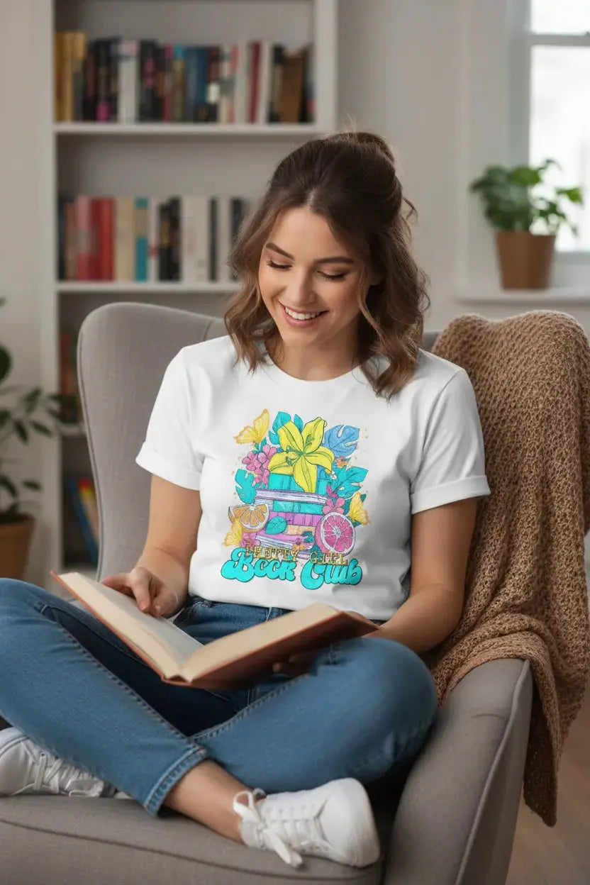 Pretty Girl Book Club t-shirt MadewithHugsnLoves