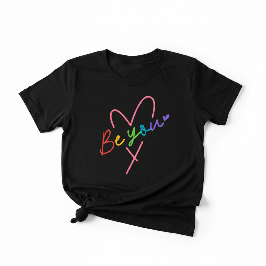 Be You Black Tee