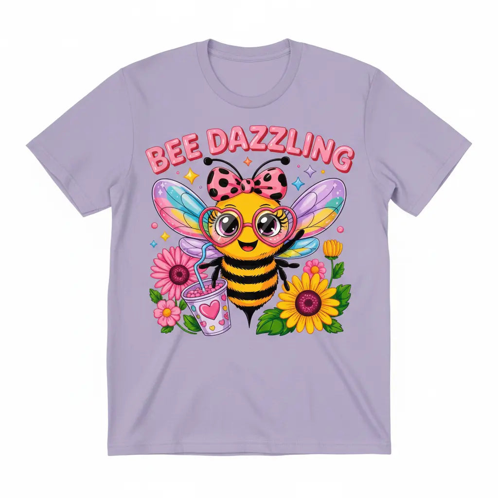 Bee Dazzling Light Purple T-Shirt