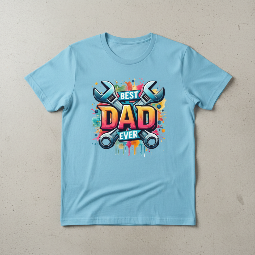 Best Dad Ever - Light Blue