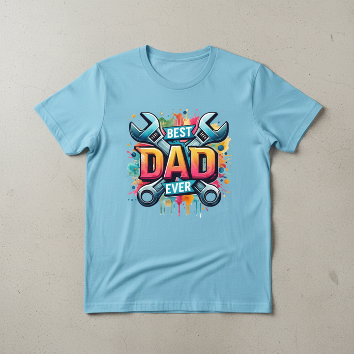 Best Dad Ever - Light Blue