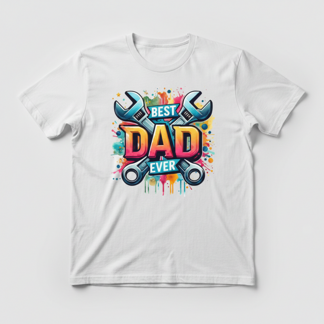 Best Dad Ever - White