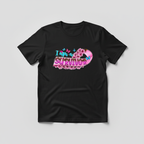 Black t-shirt mockup with survivor design