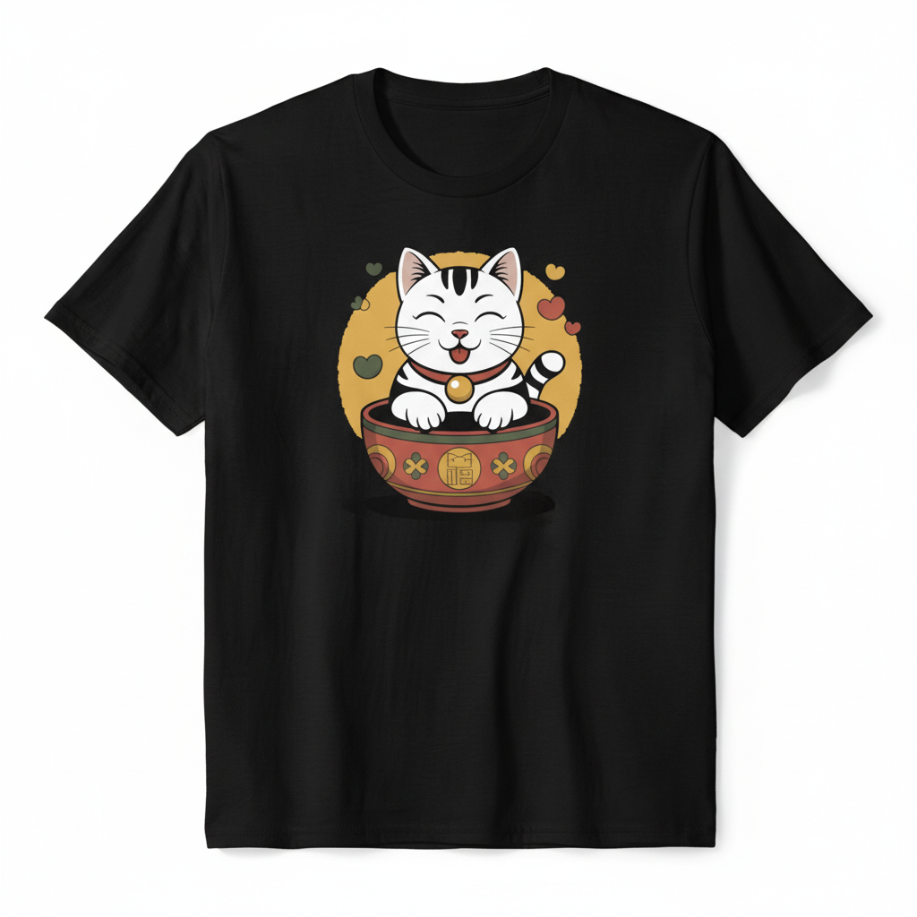 Black T-shirt mockup