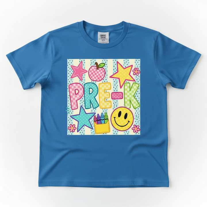 Blue tee mockup