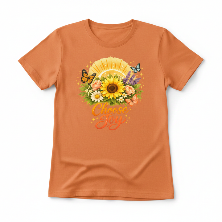 Choose Joy Tee - Orange