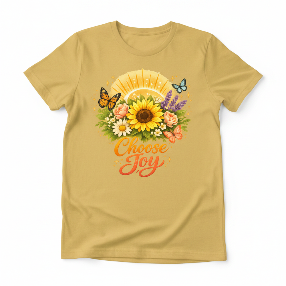 Choose Joy Tee - Yellow