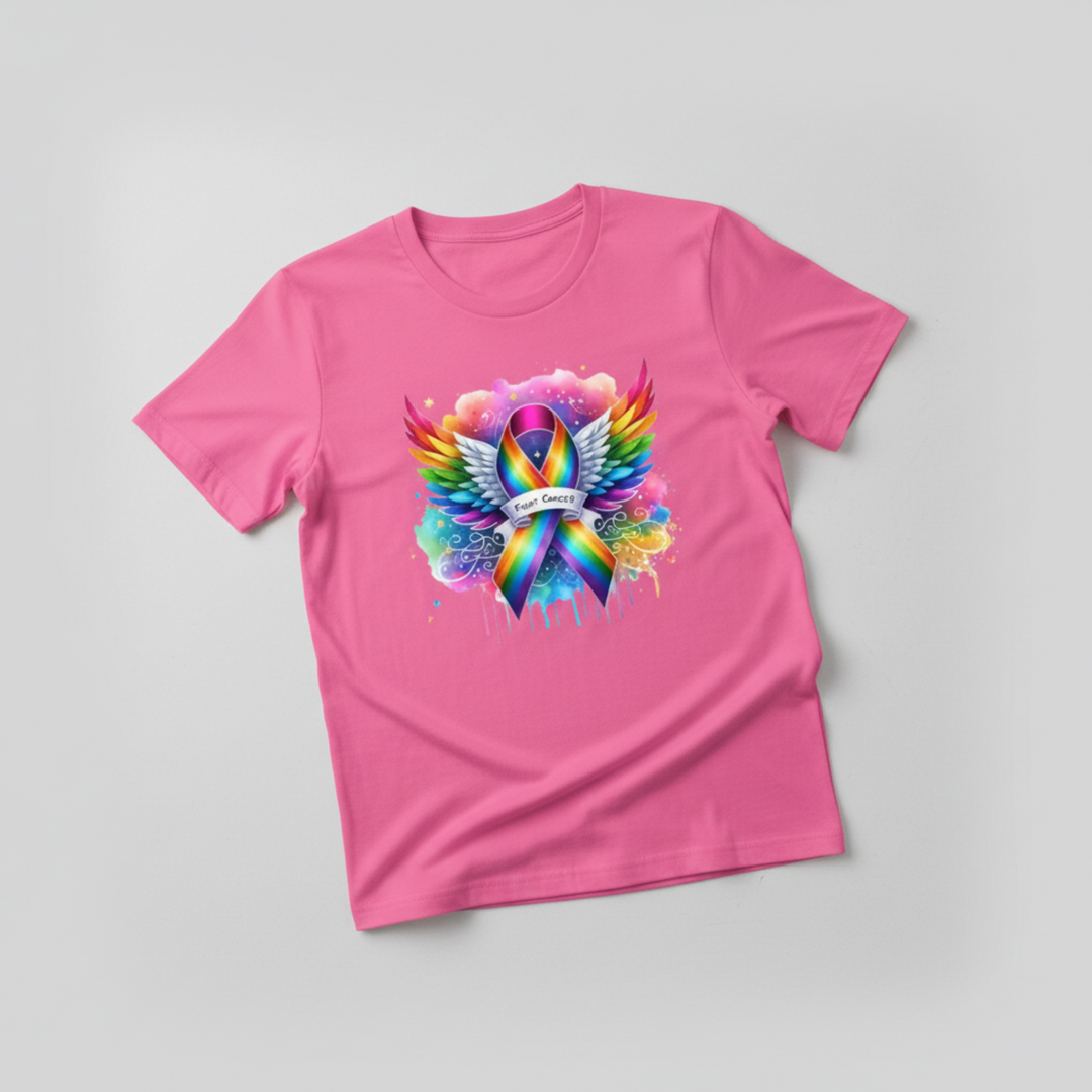 Fight Cancer Pink T-Shirt Mockup