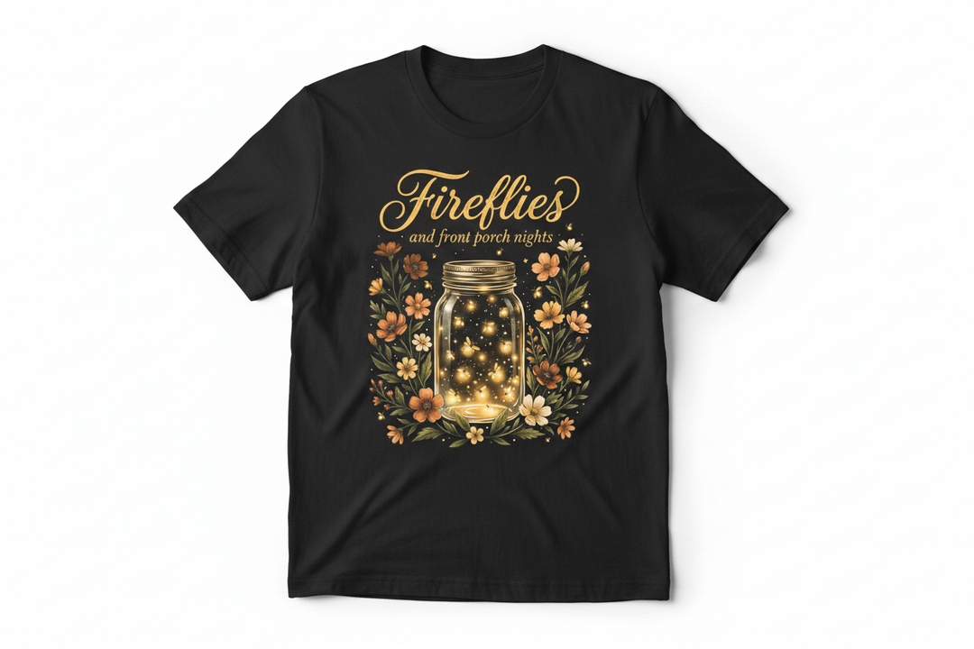 Fireflies Tee - Black