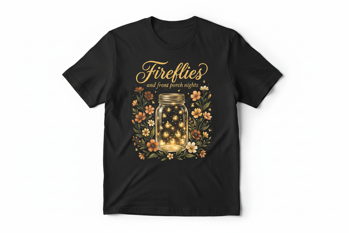 Fireflies Tee - Black