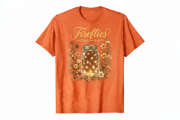 Fireflies Tee - Orange