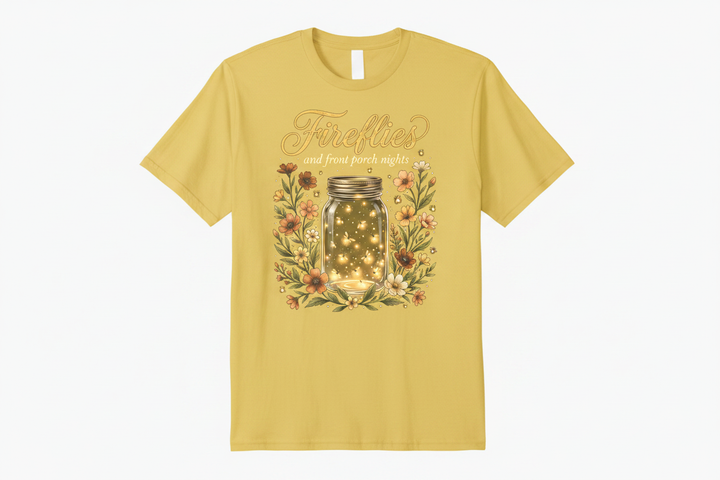 Fireflies Tee - Yellow