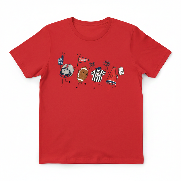 Football Season - Red T-Shirt Mockup