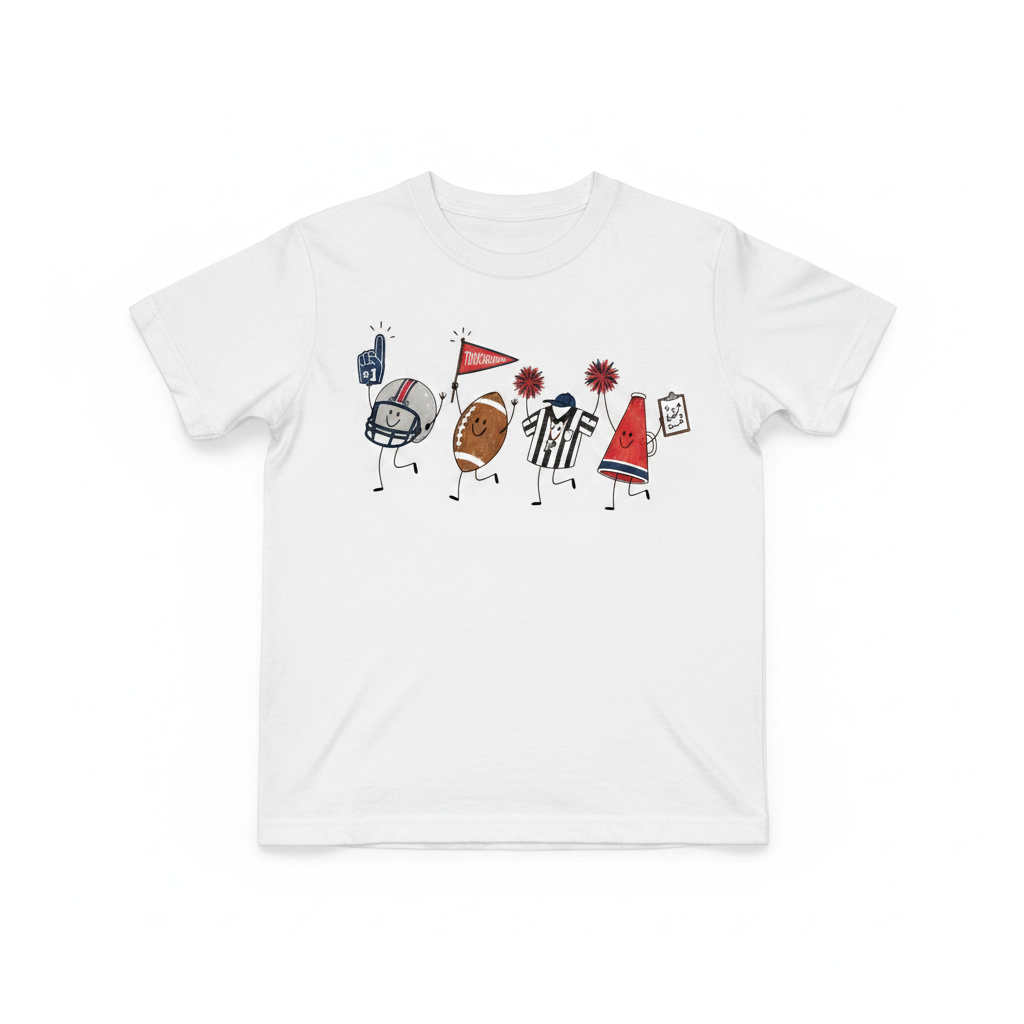 Football Season - White T-Shirt Mockup