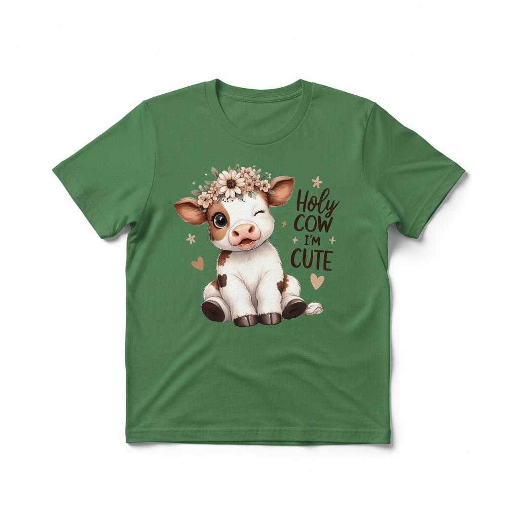 Green T-shirt mockup