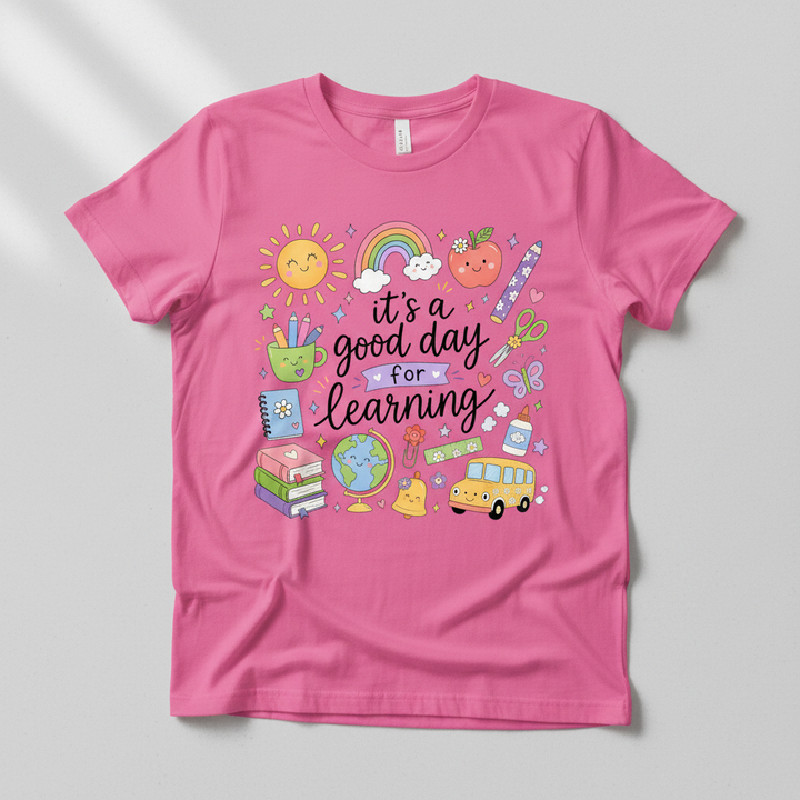 Hot pink tee mockup