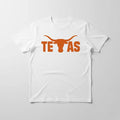 White Texas Longhorn Bull T-shirt