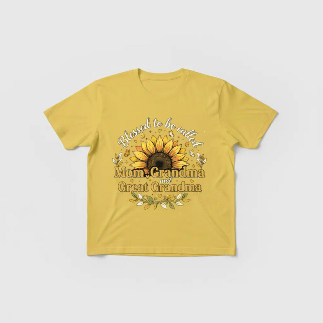 Blessed to be Called yellow t-shirt mockup