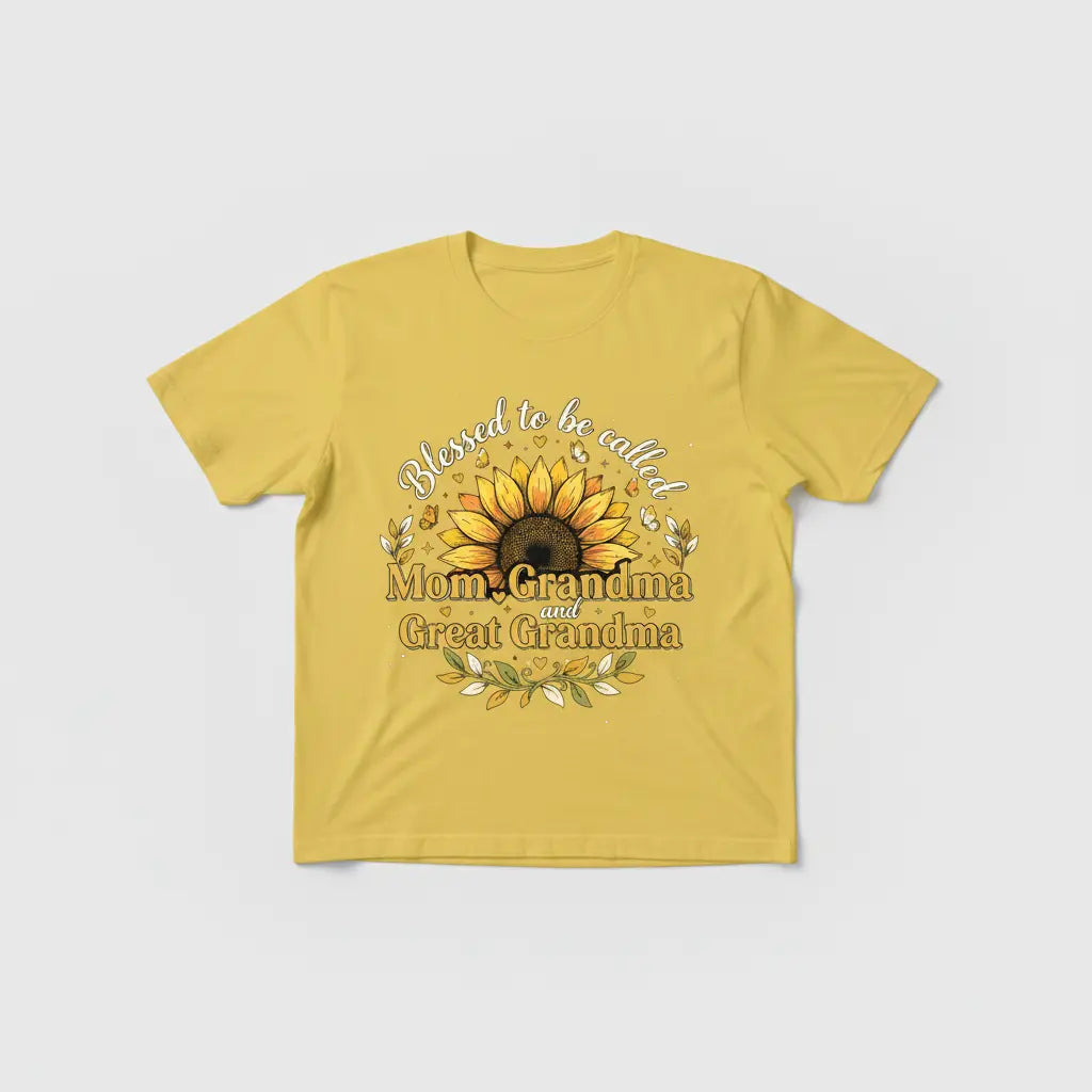 Blessed to be Called yellow t-shirt mockup