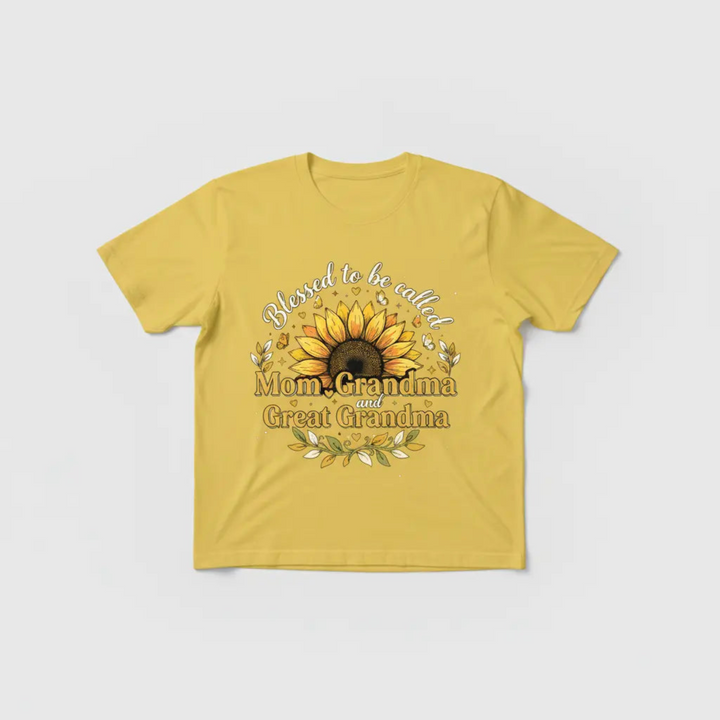 Blessed to be Called yellow t-shirt mockup