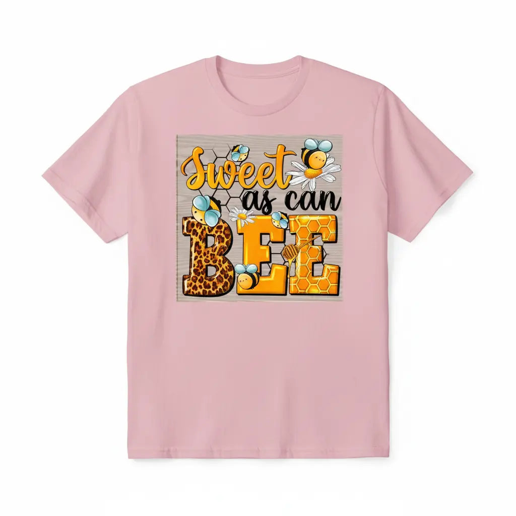 Sweet as can BEE graphic tee in pink