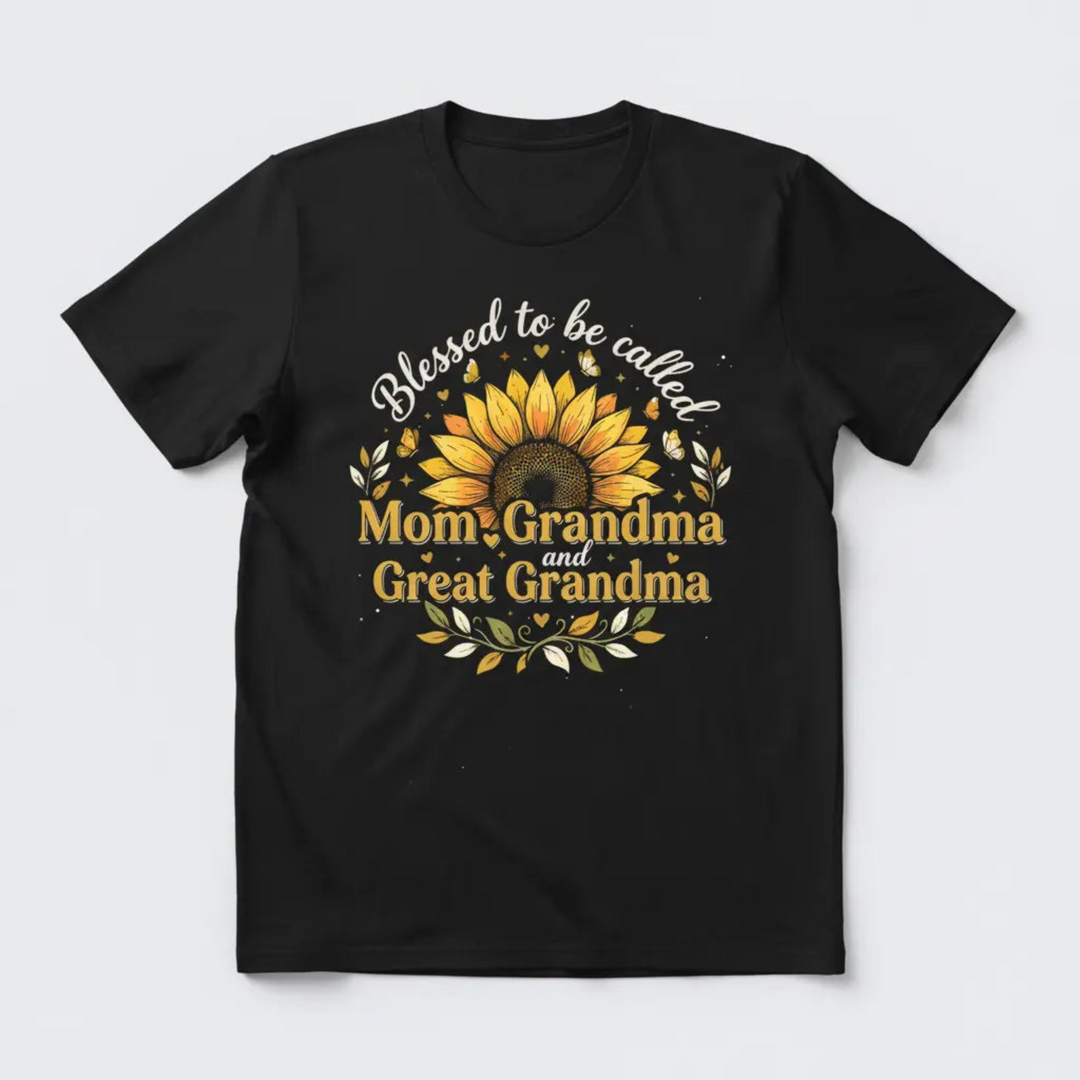 Blessed to be Called black t-shirt mockup