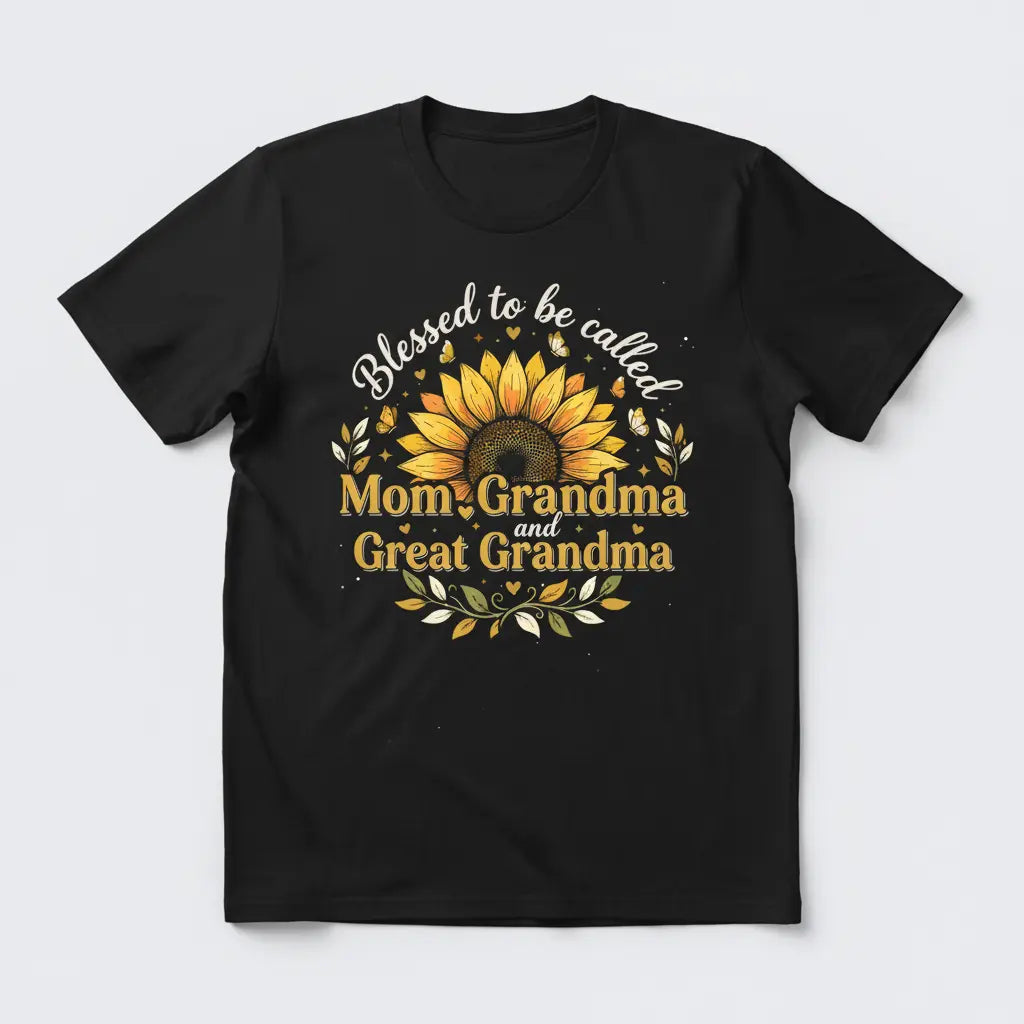 Blessed to be Called black t-shirt mockup