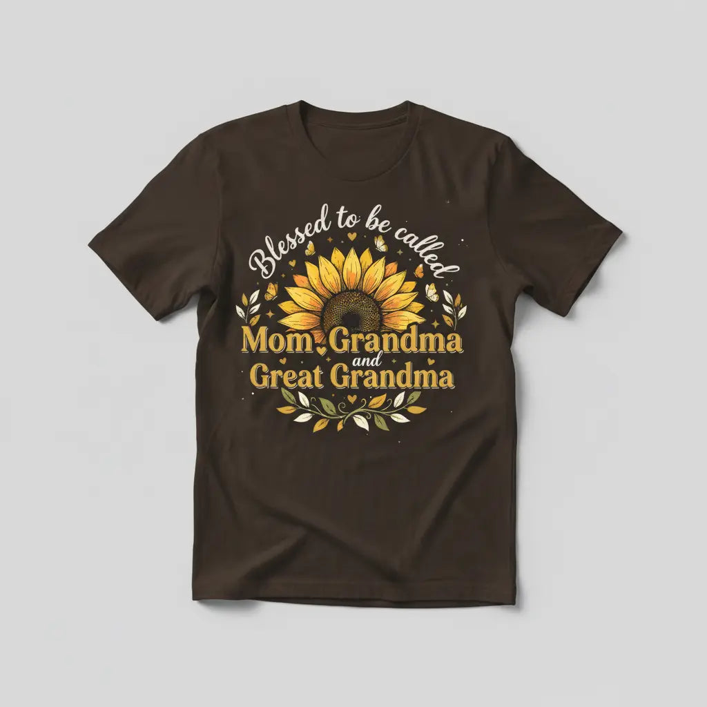 Blessed to be Called dark brown t-shirt mockup