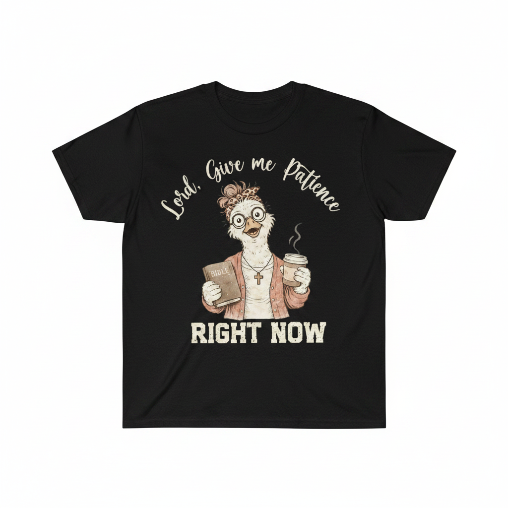 Lord Give Me Patience tee - Black