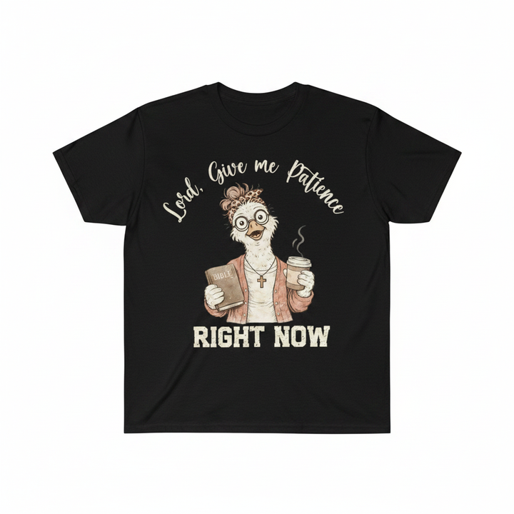 Lord Give Me Patience tee - Black