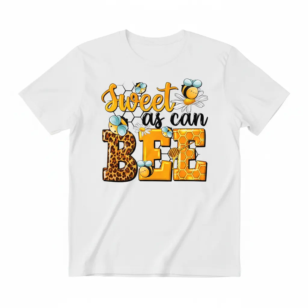 Sweet as can BEE graphic tee in white