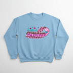 Light blue sweatshirt mockup with survivor design