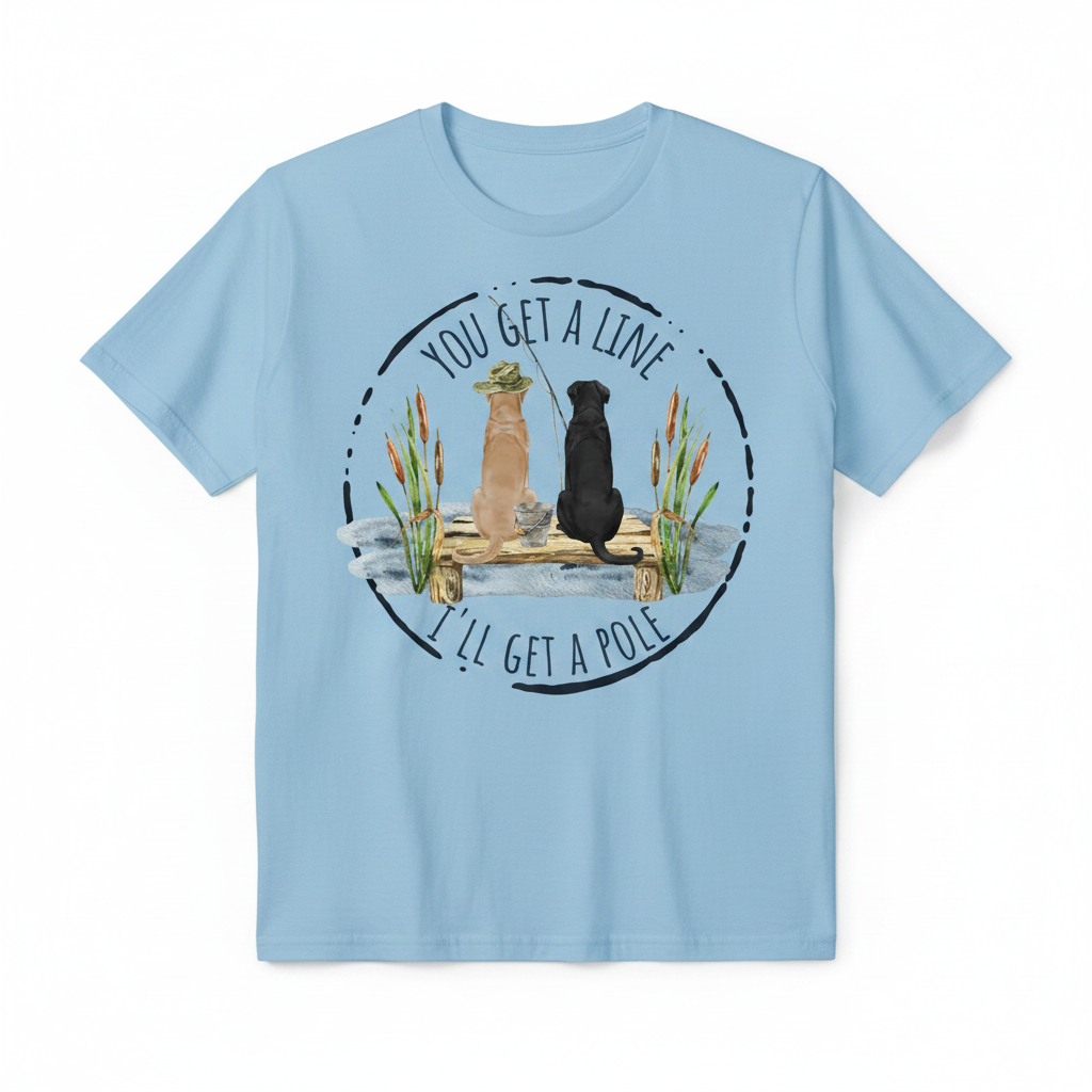 Light Blue T-Shirt Mockup