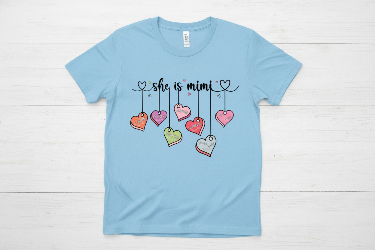 Light blue T-shirt mockup