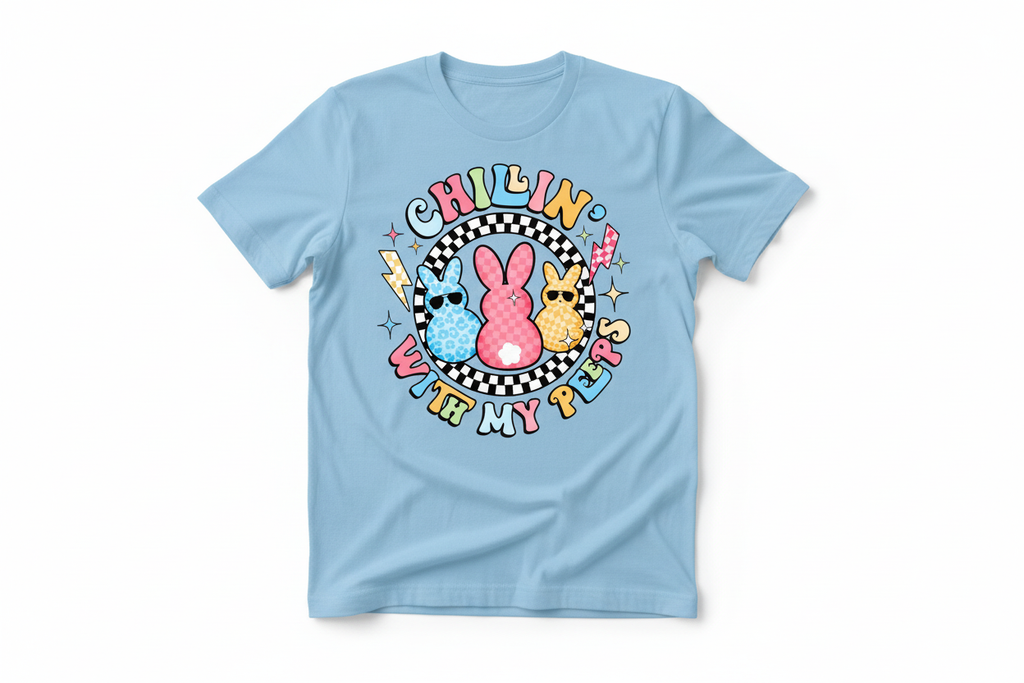 Light Blue T-Shirt Mockup