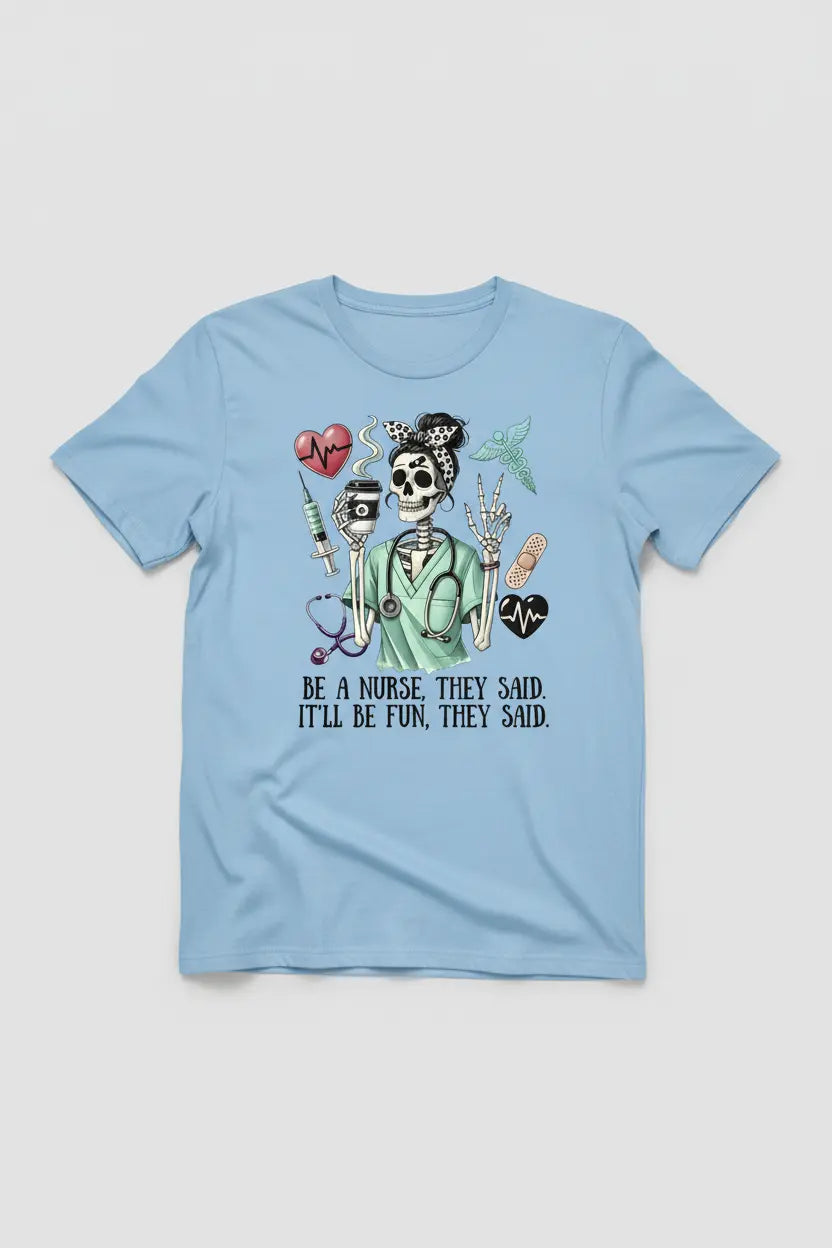 Light Blue T-Shirt Mockup