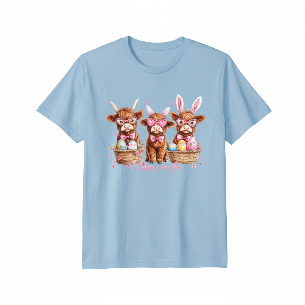 Light Blue T-Shirt Mockup