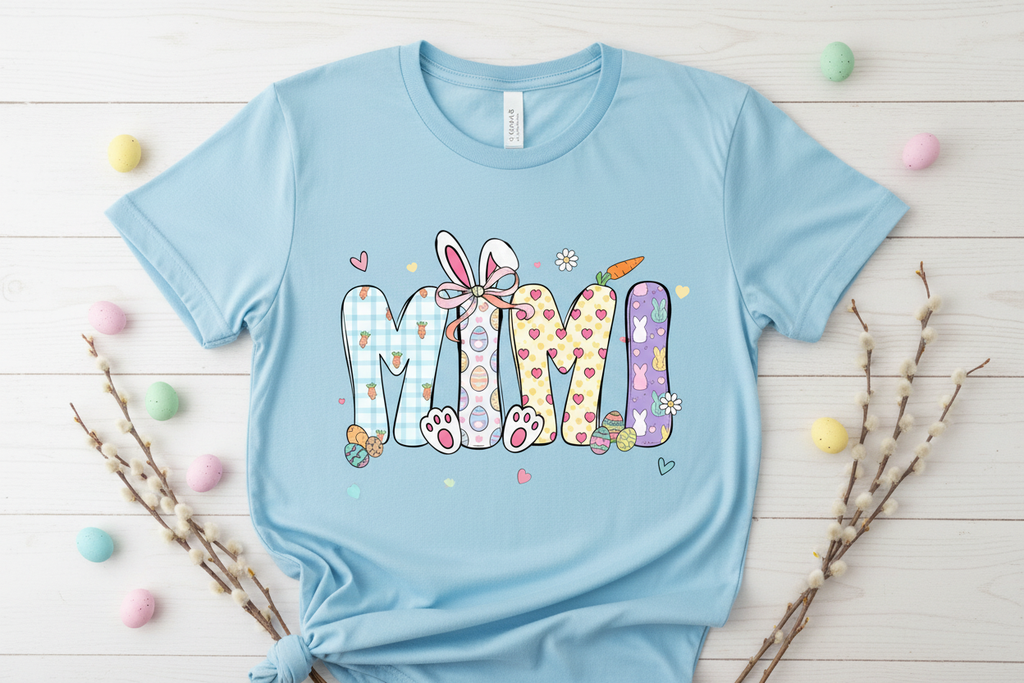 Light blue T-shirt mockup