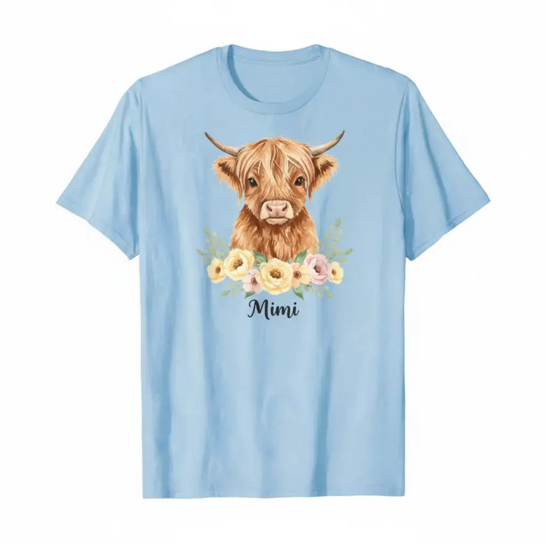 Light Blue T-shirt with Mimi design