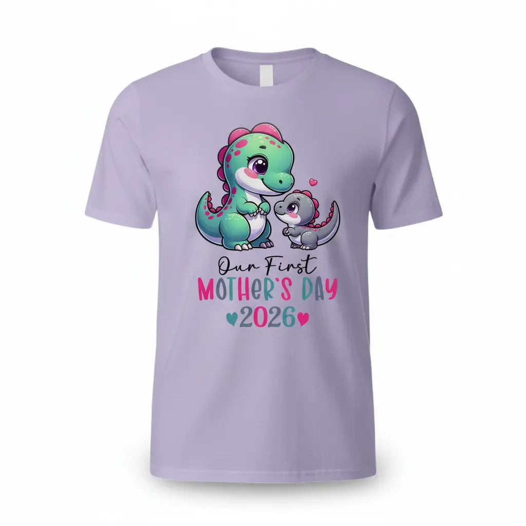 Light Purple Dino T-Shirt Mockup