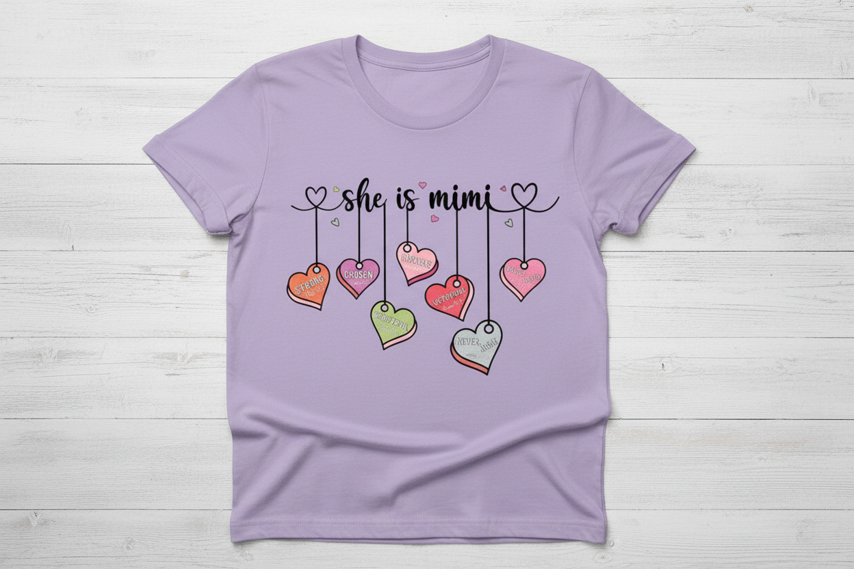 Light purple T-shirt mockup