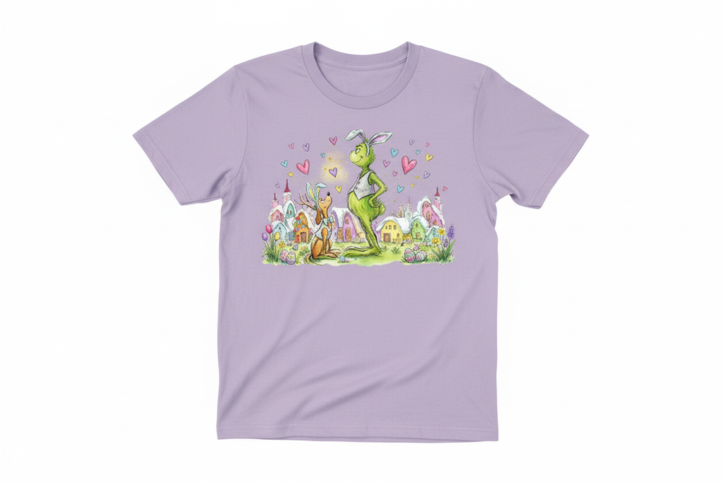 Light purple T-shirt mockup