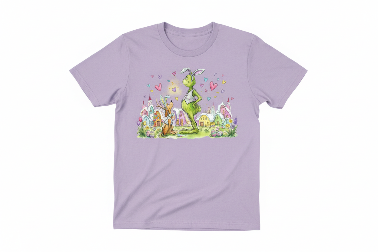 Light purple T-shirt mockup