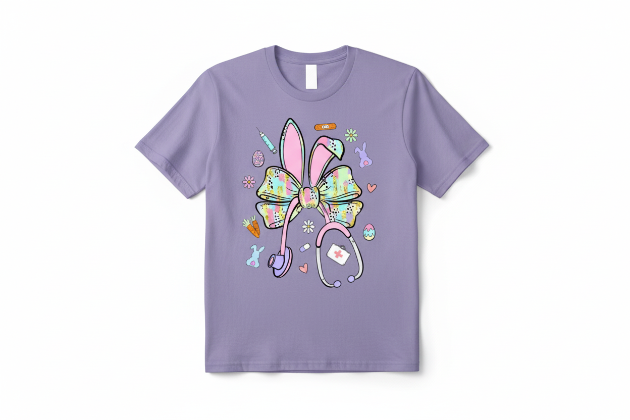 Light Purple T-Shirt Mockup