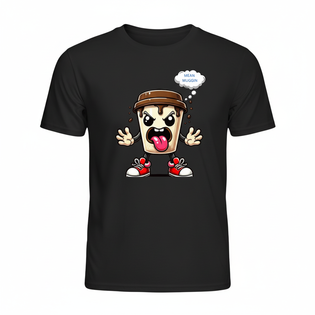 Mean Muggin - Black T-Shirt