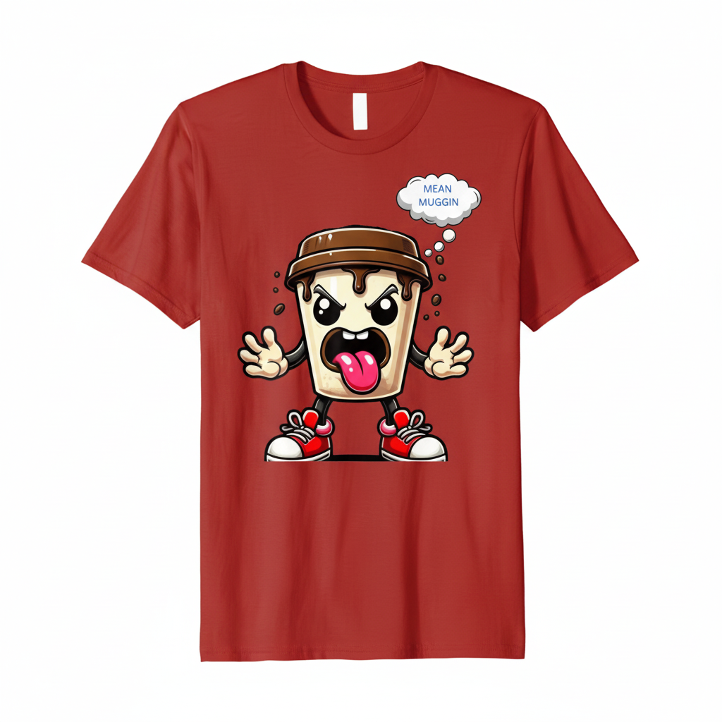 Mean Muggin - Red T-Shirt