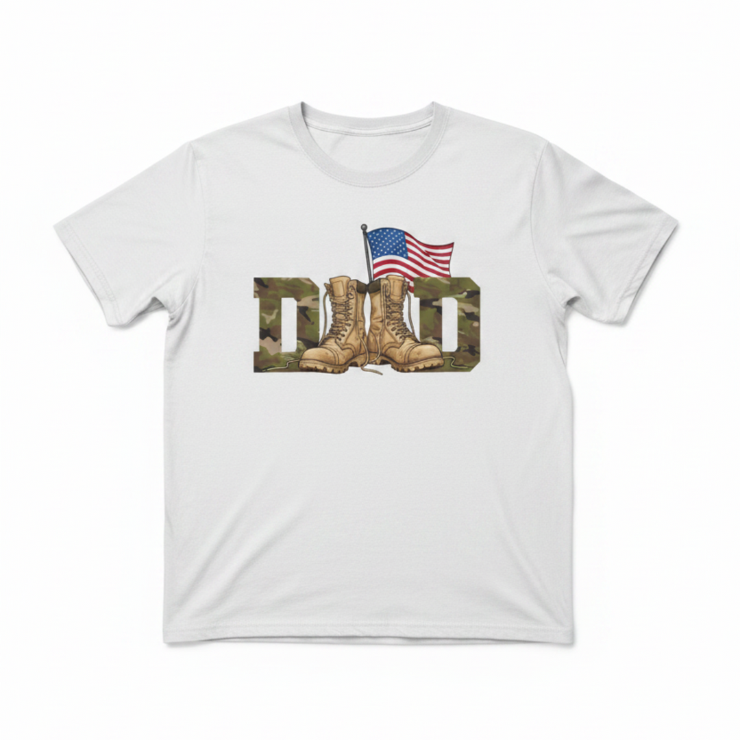 Military Dad White Shirt