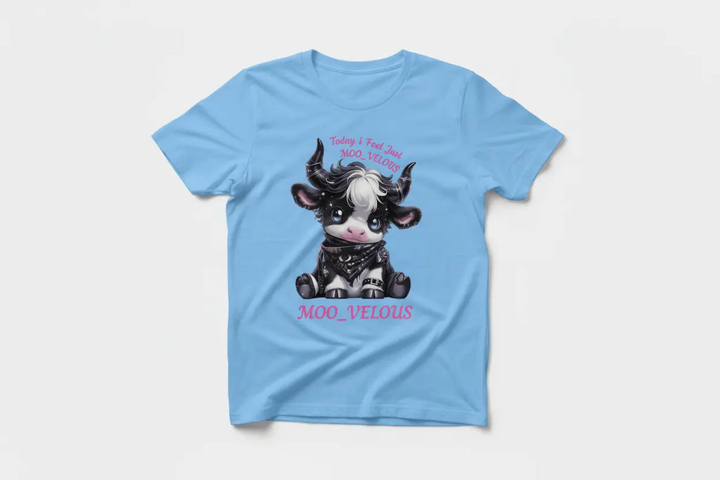 MOO_VELOUS Light Blue T-Shirt
