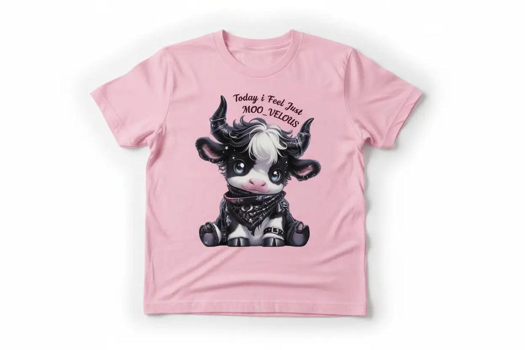 MOO_VELOUS Pink T-Shirt