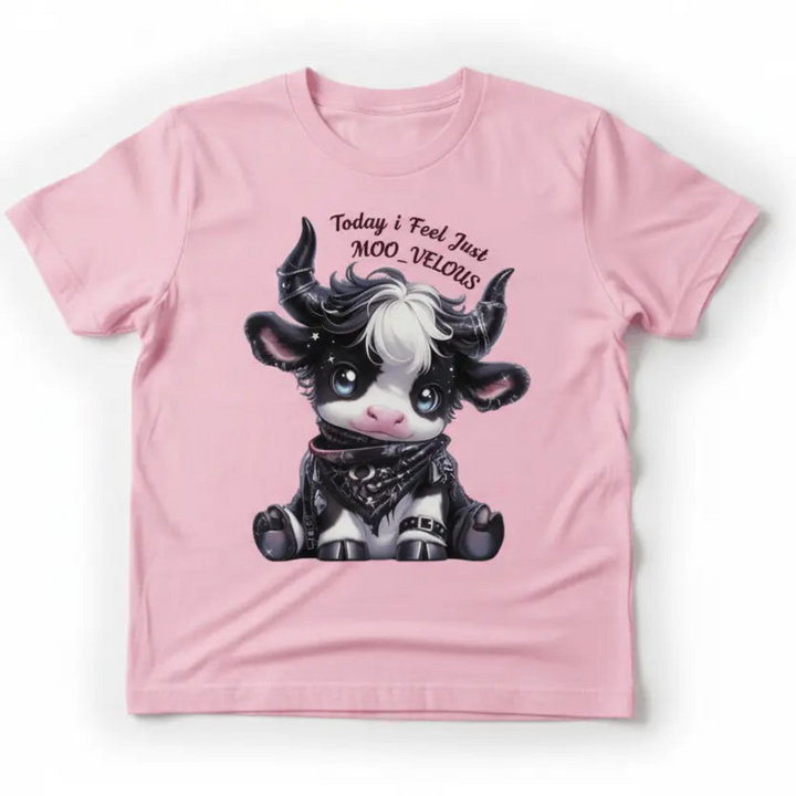 MOO_VELOUS Pink T-Shirt